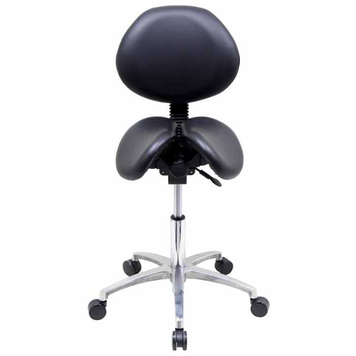 USA Patented Multi Adjustable Saddle Stool with Backrest