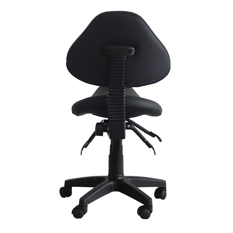 Saddle Shape Stool with Back Support and Tilt-able Seat