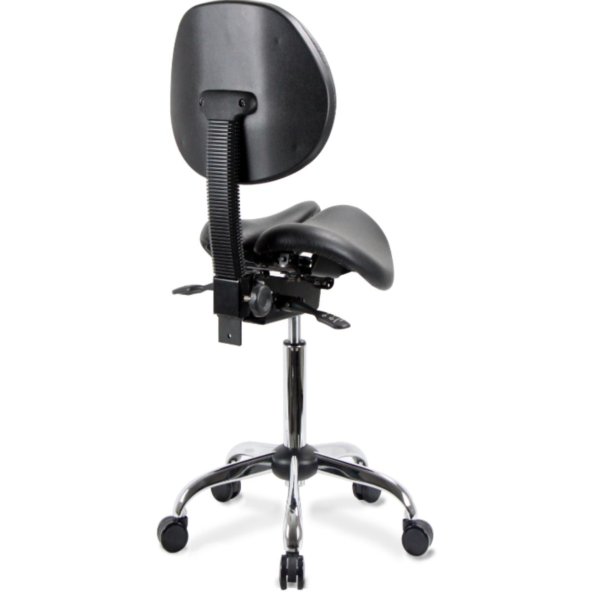 USA Patented Multi Adjustable Saddle Stool with Backrest