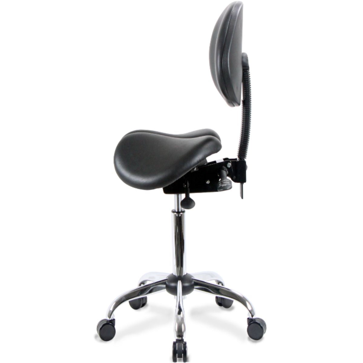 USA Patented Multi Adjustable Saddle Stool with Backrest