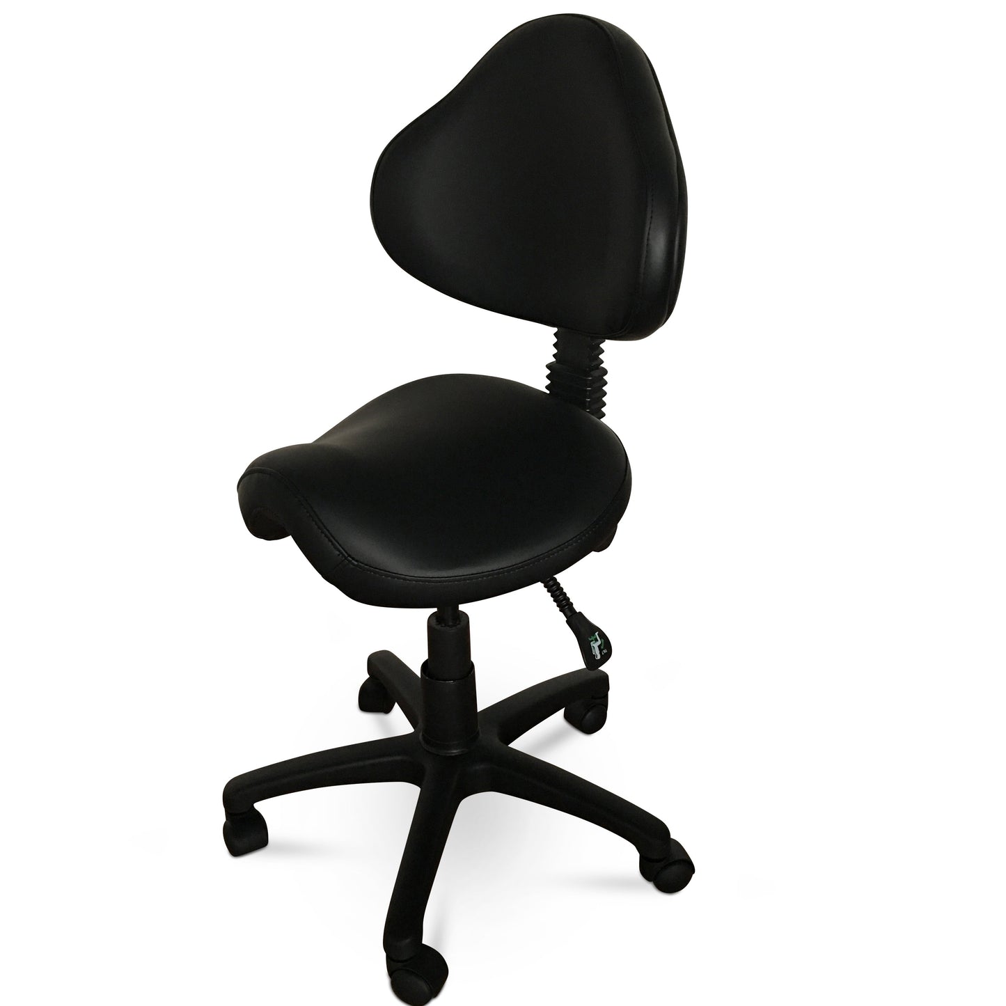 Saddle Shape Stool with Back Support and 500lbs Weight Capacity