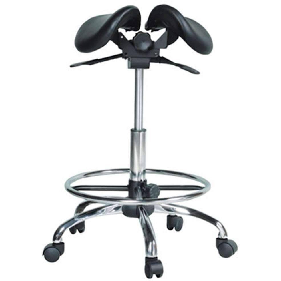 USA Patented Twin Adjustable Saddle Stool