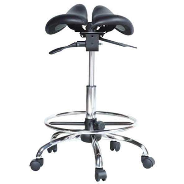 USA Patented Twin Adjustable Saddle Stool