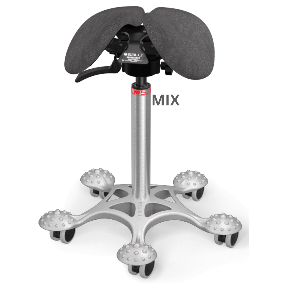 MultiAdjuster Saddle Chair with Adjustable Seat Width