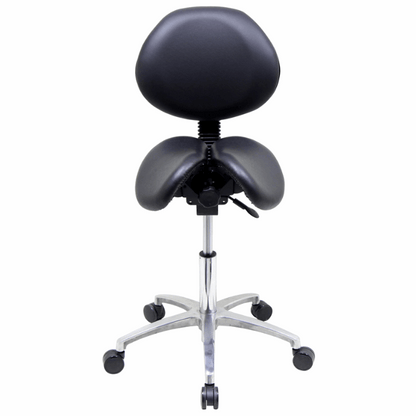 USA Patented Multi Adjustable Saddle Stool with Backrest