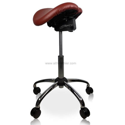USA Patented Twin Tiltable Saddle Stool with Adjustable Seat Width and Center Gap