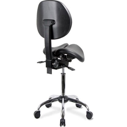 USA Patented Multi Adjustable Saddle Stool with Backrest