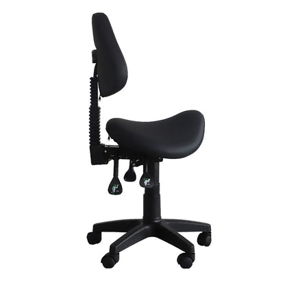 Saddle Shape Stool with Back Support and Tilt-able seat