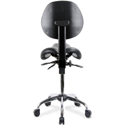 USA Patented Multi Adjustable Saddle Stool with Backrest
