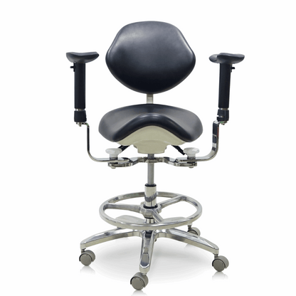 Saddle Chair with Swing-out Armrests/Elbow Supports