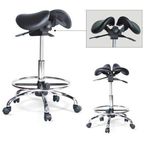 USA Patented Twin Adjustable Saddle Stool